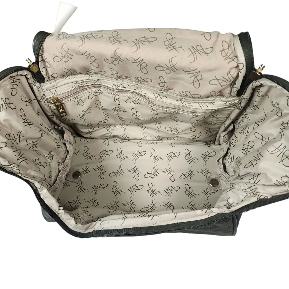 Diane Von Furstenberg Vintage‎ Olive Green Travel Bag Toiletry Luggage NWT